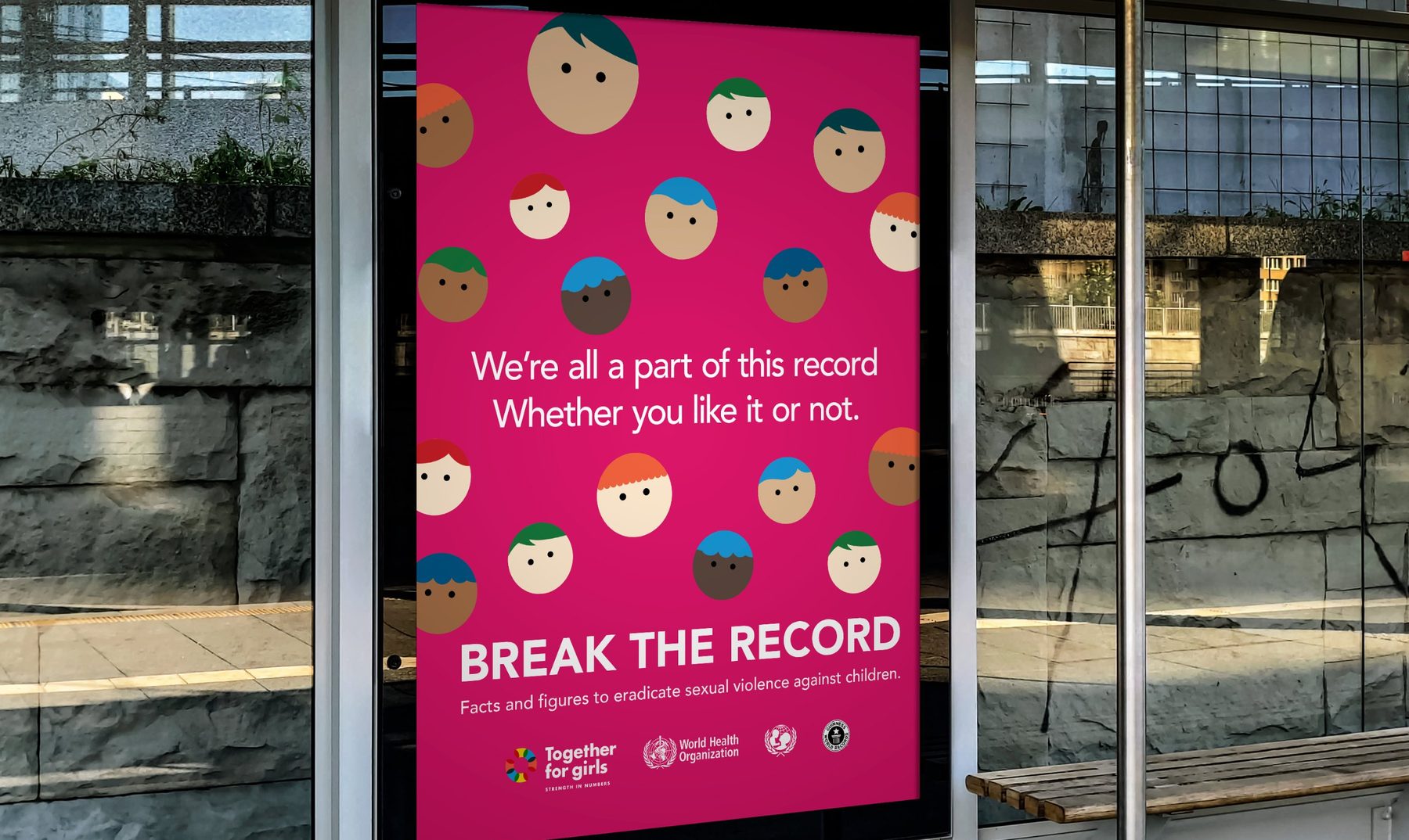 Bus stop poster